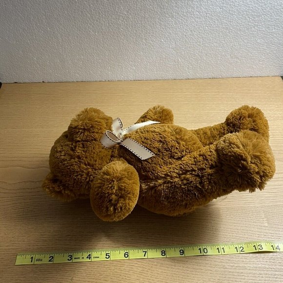 Toys R Us Brown Bear Plush TRU Animal Alley Stuffed Animal Chubby Teddy Toy 12” - Picture 7 of 8